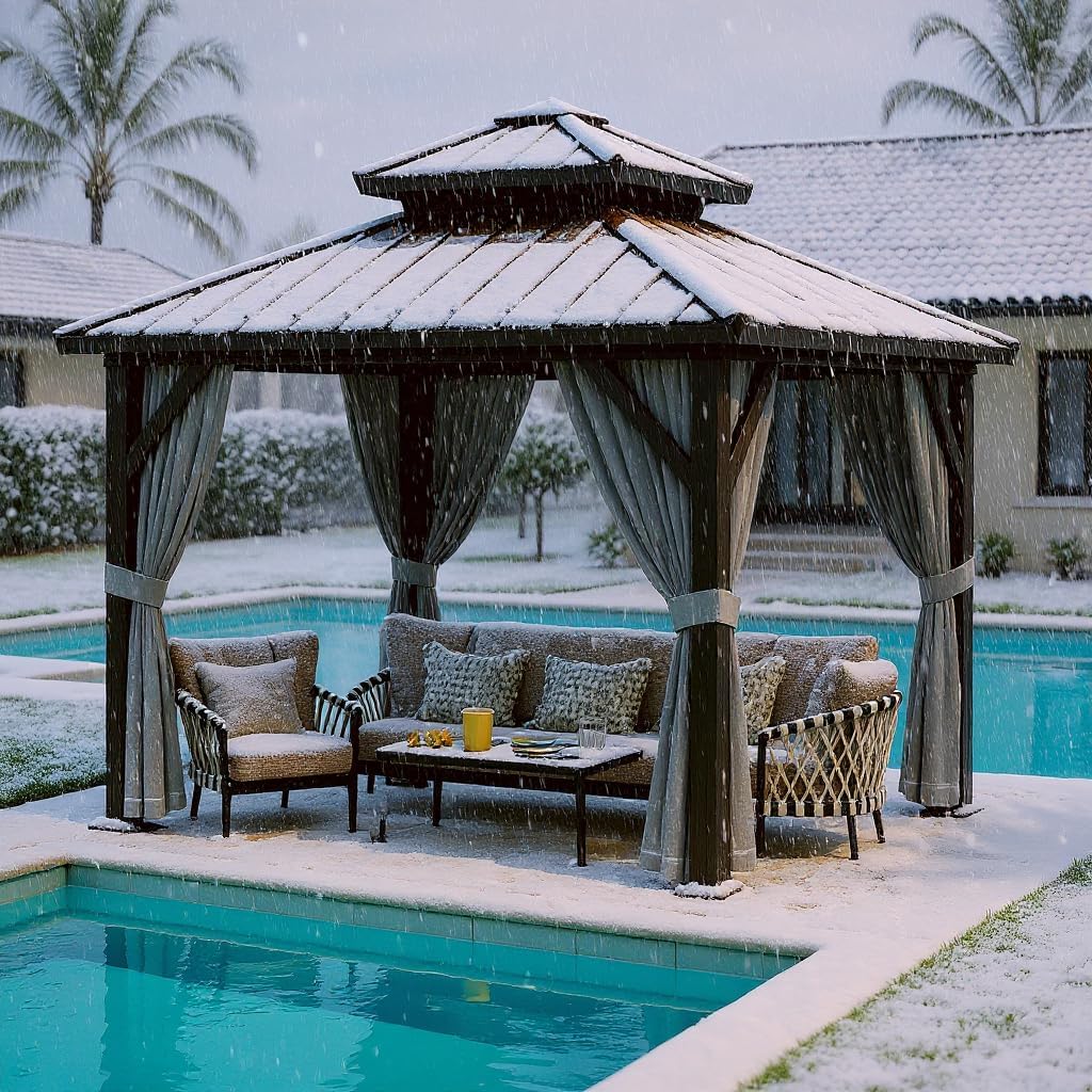 Elegant Outdoor Gazebo 🏖️🪑 – Shade, Style & Privacy for Patio & Garden!
