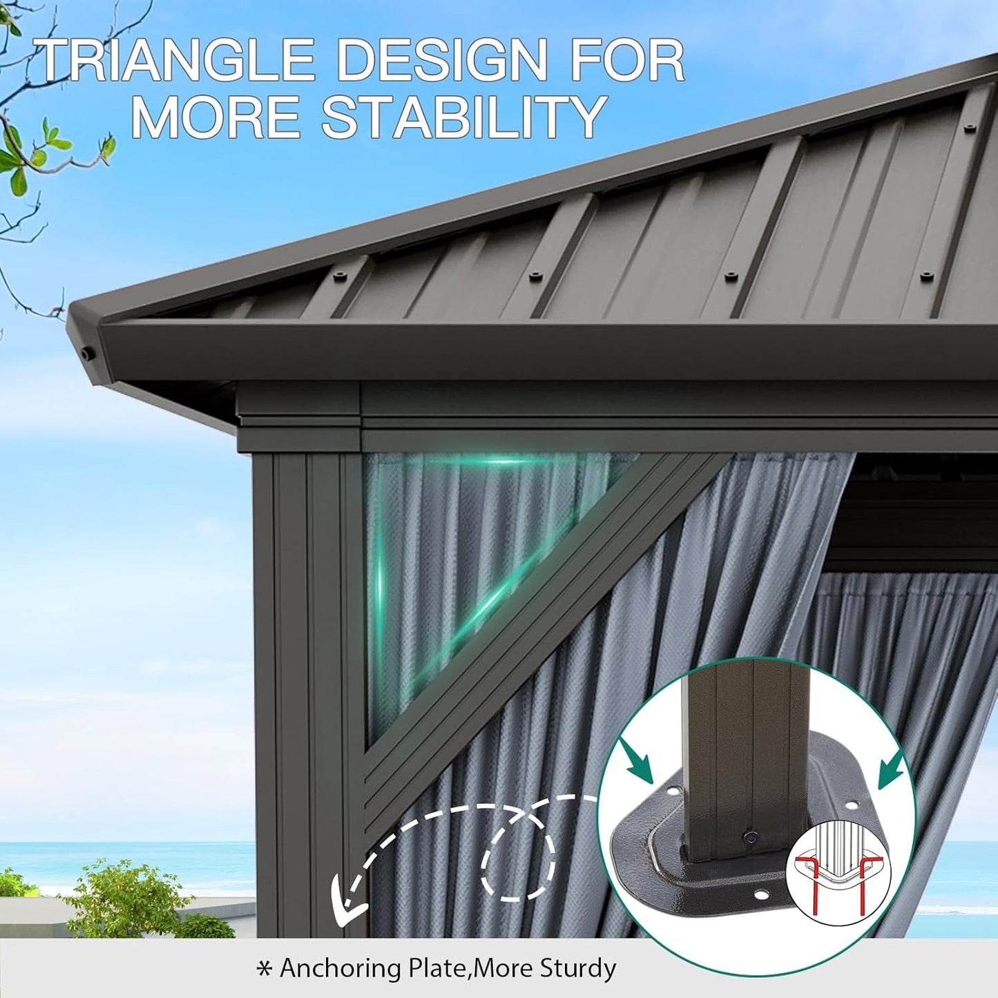 Elegant Outdoor Gazebo 🏖️🪑 – Shade, Style & Privacy for Patio & Garden!