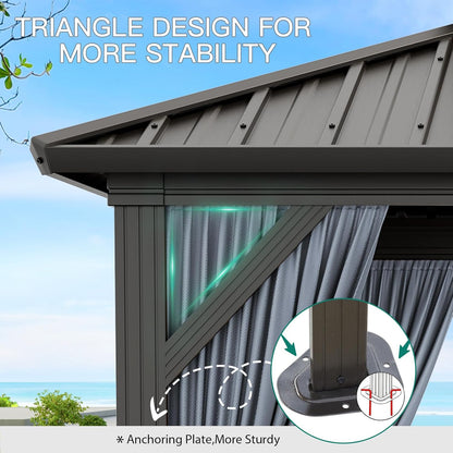Elegant Outdoor Gazebo 🏖️🪑 – Shade, Style & Privacy for Patio & Garden!