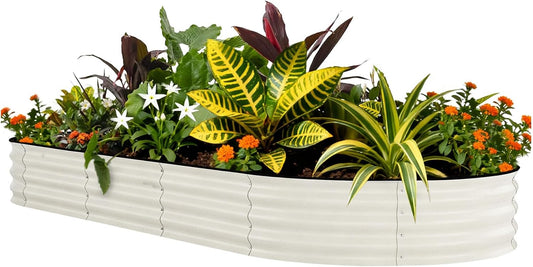 🍅 Harvest Freshness at Home – 8x4ft Durable Metal Raised Garden Bed 🌿