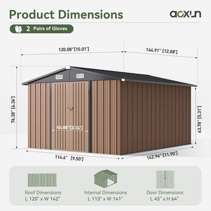 Secure Outdoor Storage Shed 🏡🔒 Keep Your Backyard Tidy & Organized!