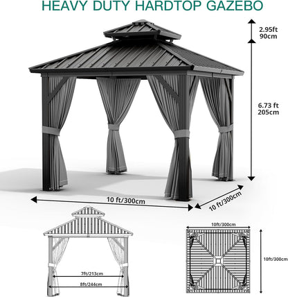 Elegant Outdoor Gazebo 🏖️🪑 – Shade, Style & Privacy for Patio & Garden!