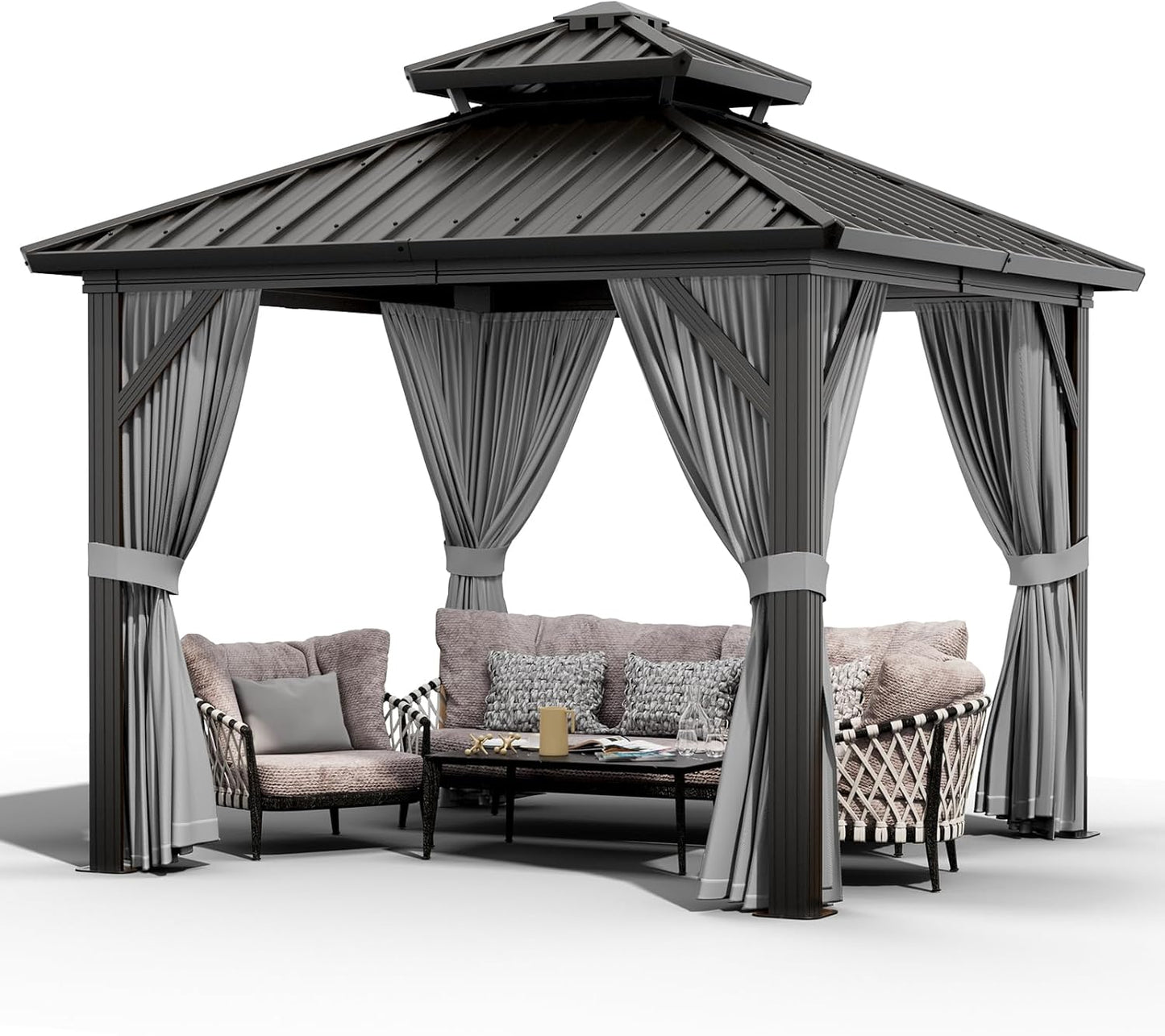 Elegant Outdoor Gazebo 🏖️🪑 – Shade, Style & Privacy for Patio & Garden!