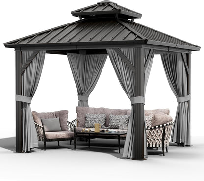 Elegant Outdoor Gazebo 🏖️🪑 – Shade, Style & Privacy for Patio & Garden!