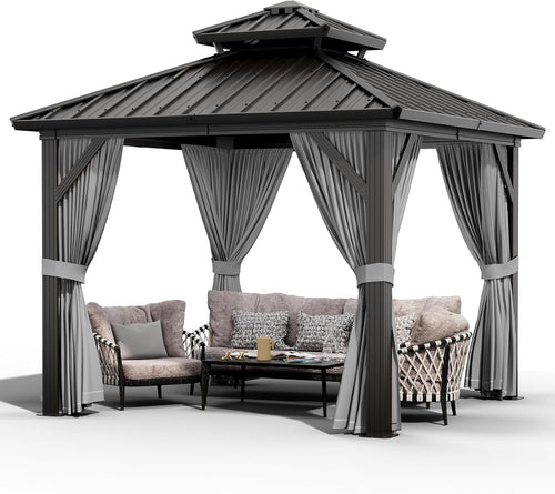 Elegant Outdoor Gazebo 🏖️🪑 – Shade, Style & Privacy for Patio & Garden!