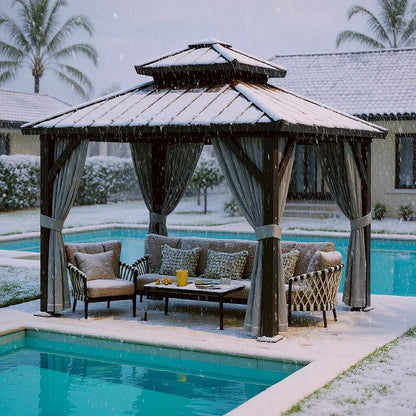 Elegant Outdoor Gazebo 🏖️🪑 – Shade, Style & Privacy for Patio & Garden!