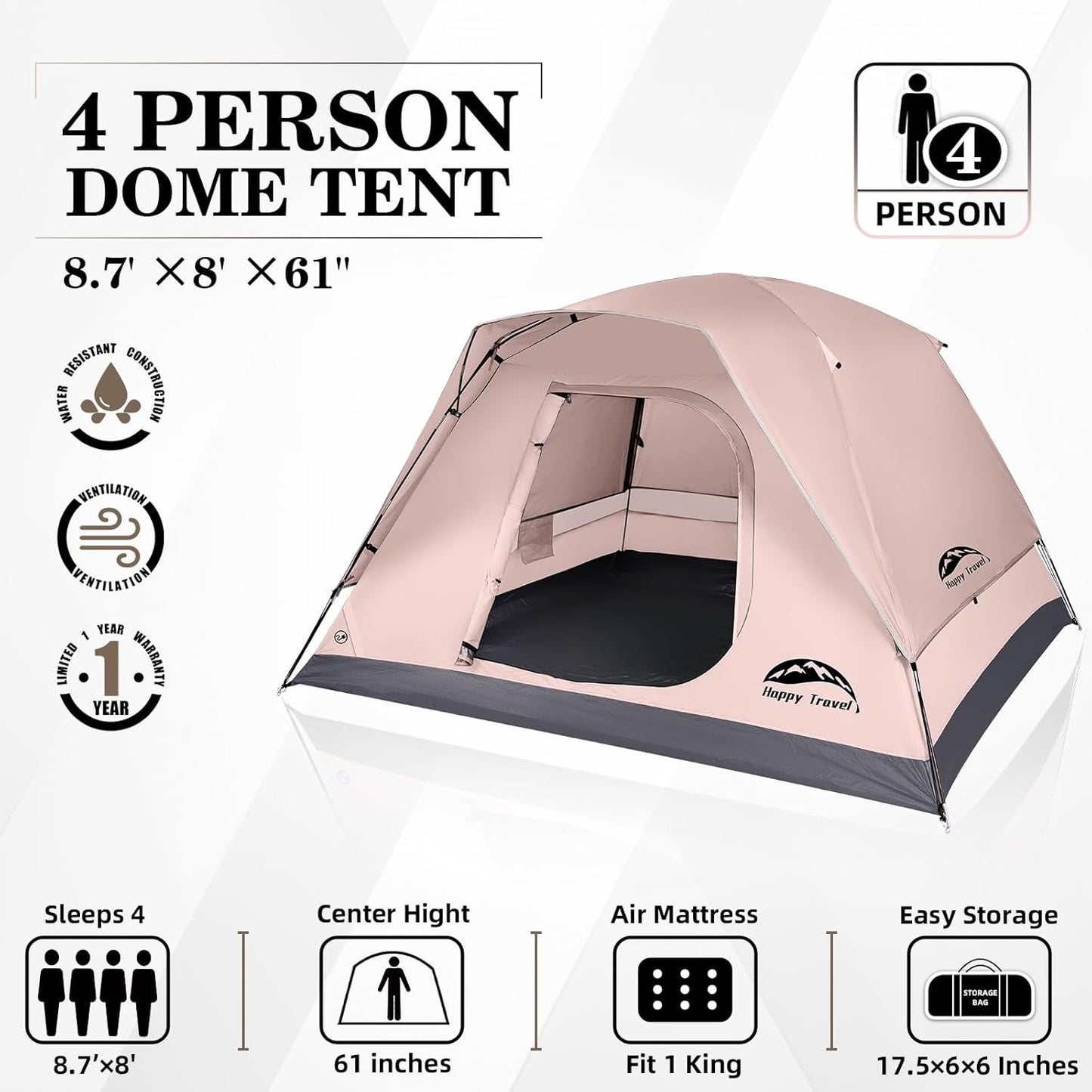Adventure Dome Tent ⛺💨 | Waterproof & Portable Backpacking Shelter