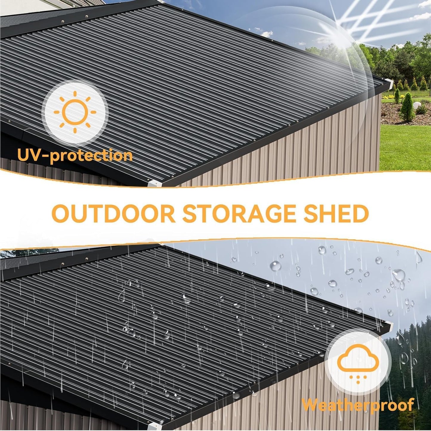 Secure Outdoor Storage Shed 🏡🔒 Keep Your Backyard Tidy & Organized!