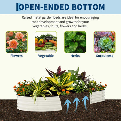 🍅 Harvest Freshness at Home – 8x4ft Durable Metal Raised Garden Bed 🌿