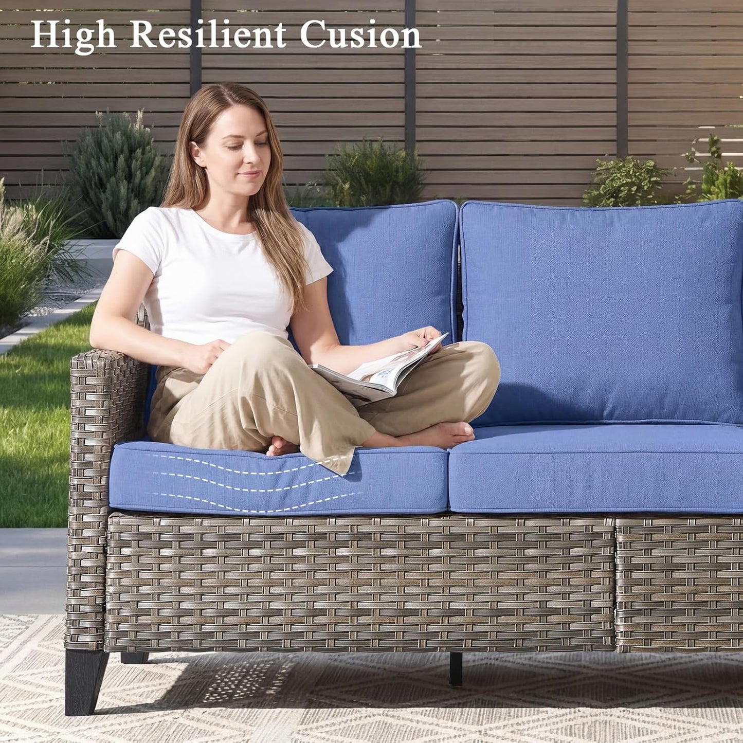 🌞 Elegant 7-Piece Outdoor Patio Sofa Set – Luxury Comfort for Your Backyard 🌿🛋️