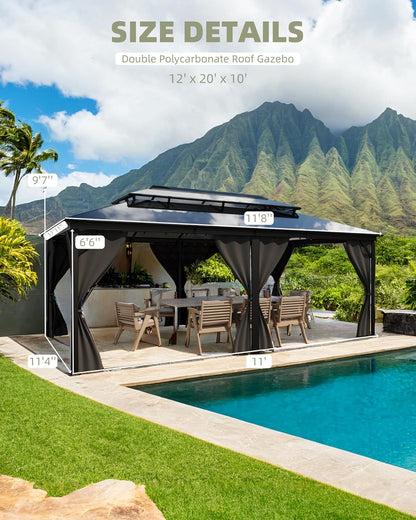 Stylish Backyard Pavilion 🌳✨ – Sturdy, Weatherproof, & Modern Design