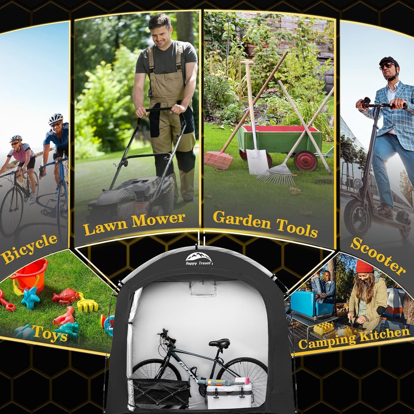 Adventure-Ready Bike Tent 🌄🏍️ – Stay Dry & Protected Anywhere! ☔