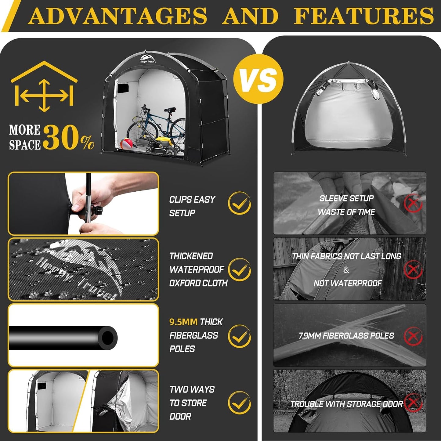 Adventure-Ready Bike Tent 🌄🏍️ – Stay Dry & Protected Anywhere! ☔
